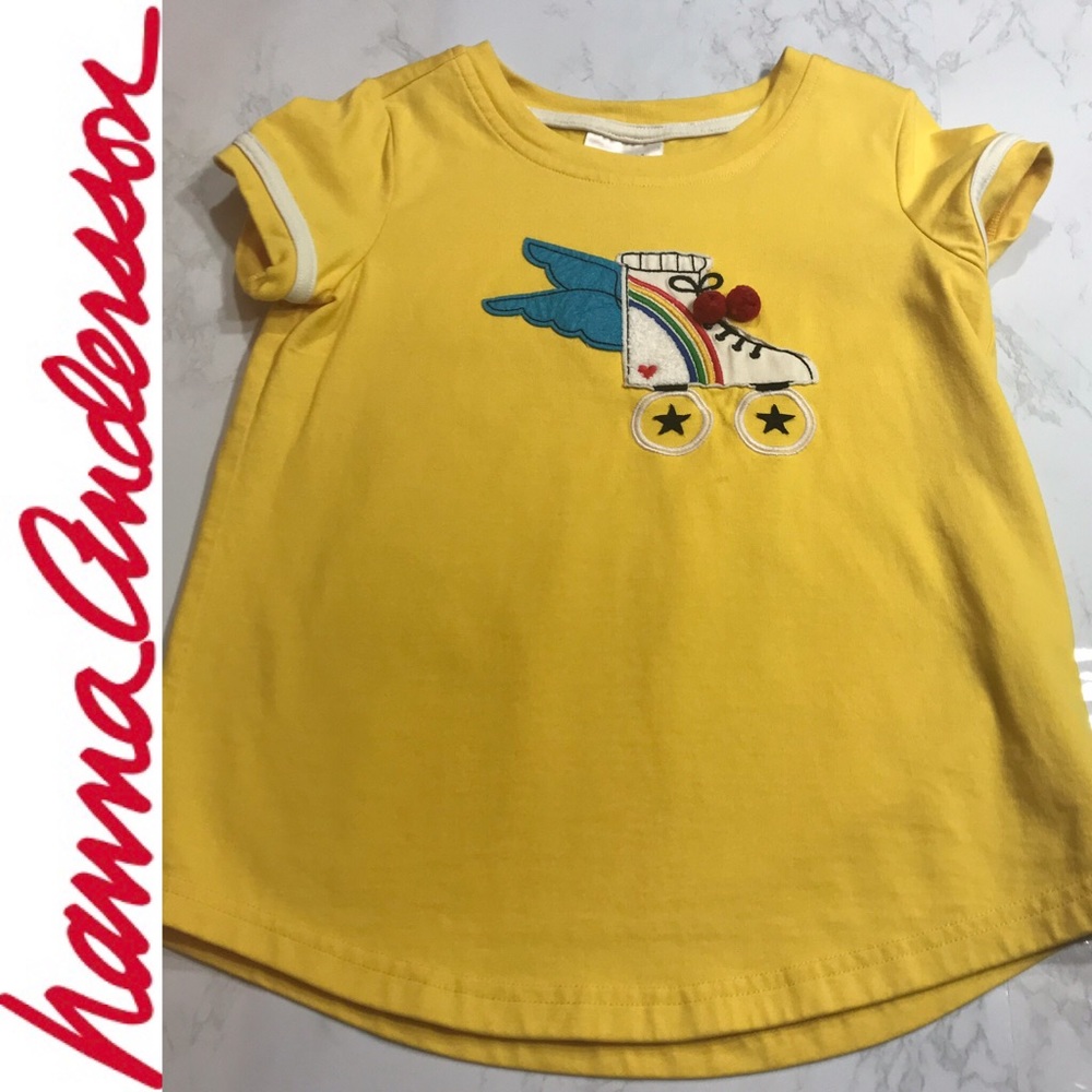 Hanna Andersson Tee with Roller Skate Appliqué